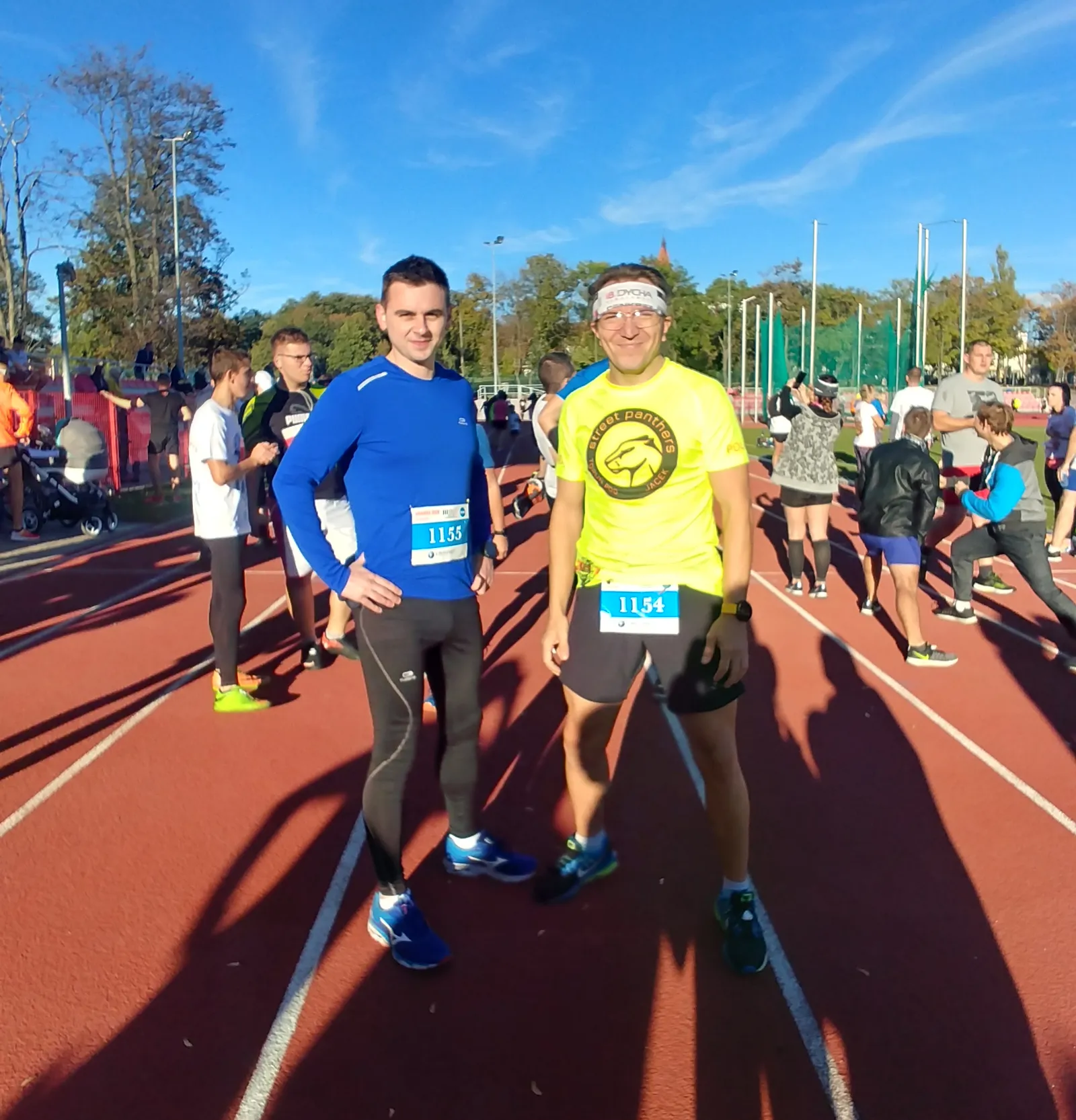 Z Tomkiem po biegu FOUR Colours Grand Prix w Inowrocławiu